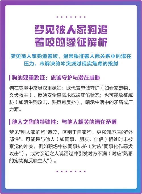 周公解梦，梦见狗咬 解析梦境背后的潜意识解读插图