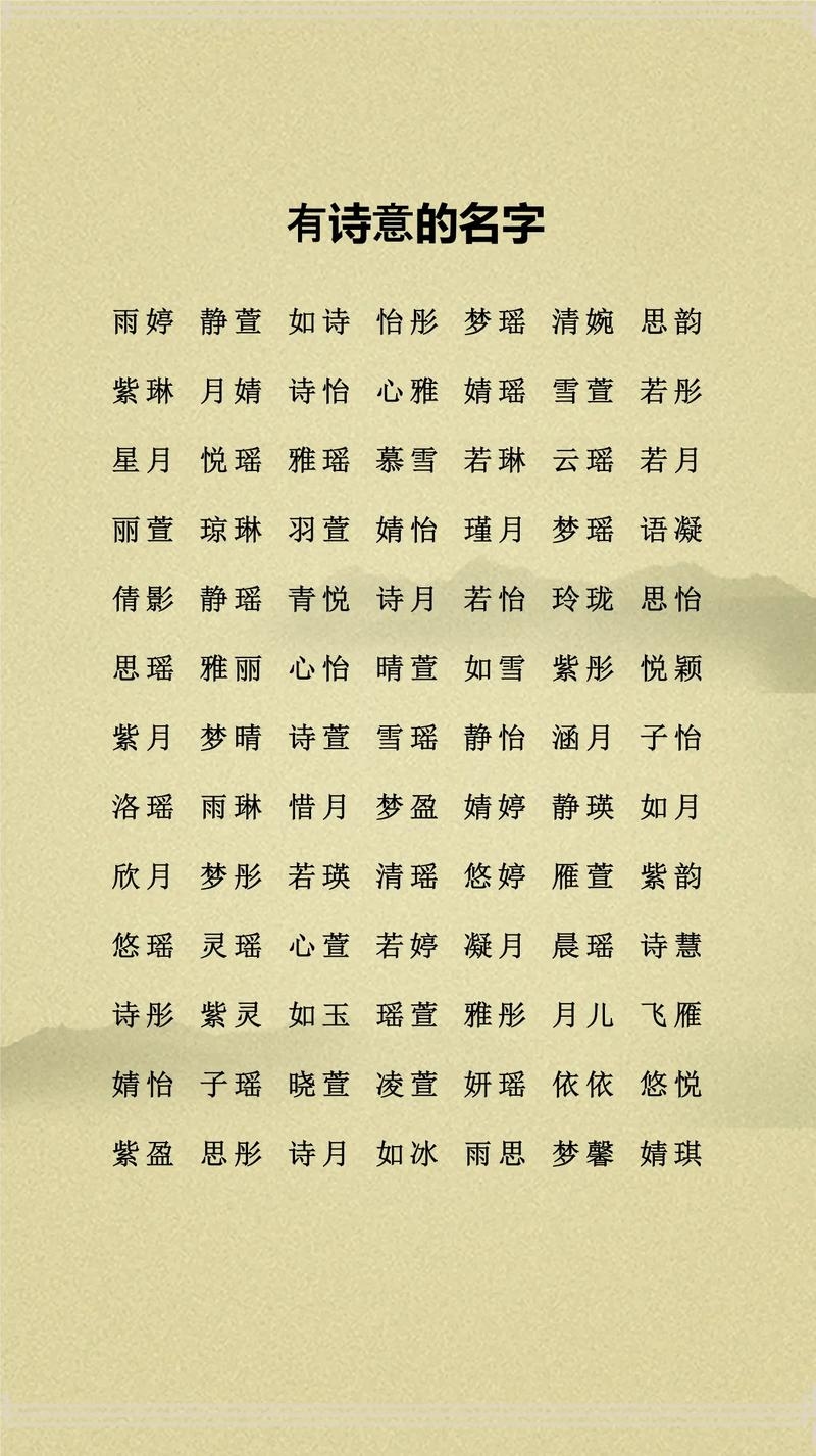 最有诗意的名字插图