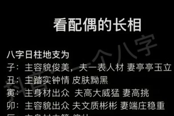 八字测配偶长相，日支时辰揭秘另一半的颜值与性格特征-方知甜