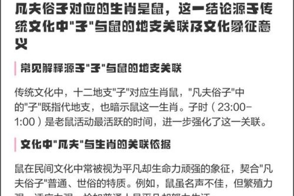 凡夫俗子指的是什么生肖？-方知甜