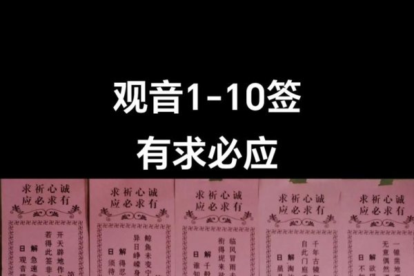 观音灵签详解，求最吉祥的庇佑与好运-方知甜