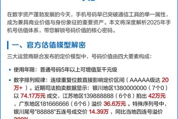 号码评估，解锁数字背后的价值-方知甜