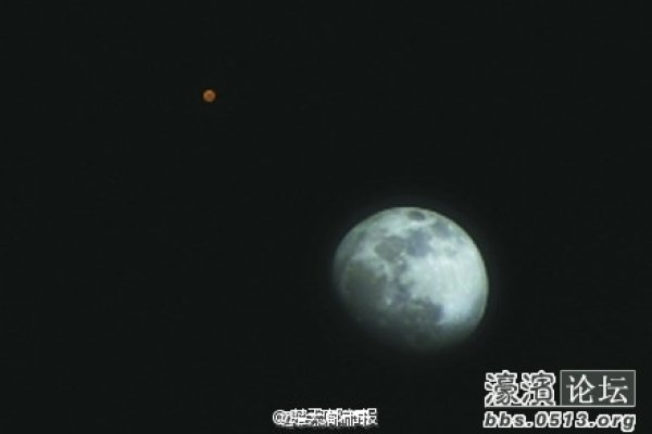 火星合月今晚上演，浪漫天象不容错过-方知甜