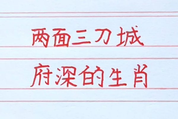 两面三刀的生肖是猴、虎和蛇。-方知甜