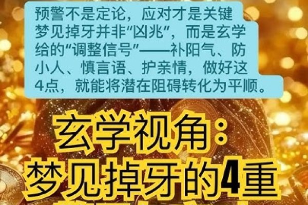 梦见掉牙警示健康，需重视自身及家人情况。-方知甜