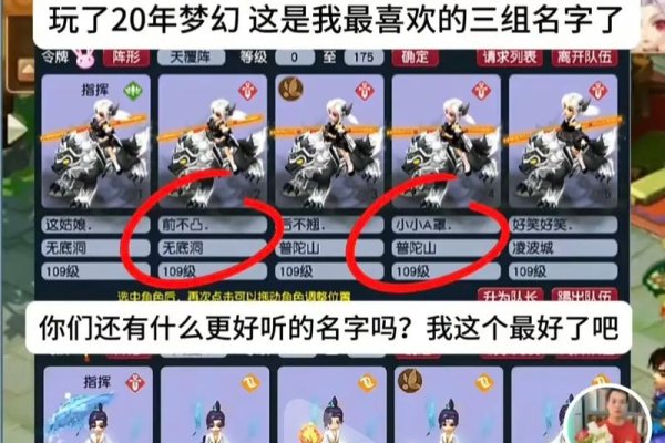 梦幻西游搞笑与低调名字大全-方知甜