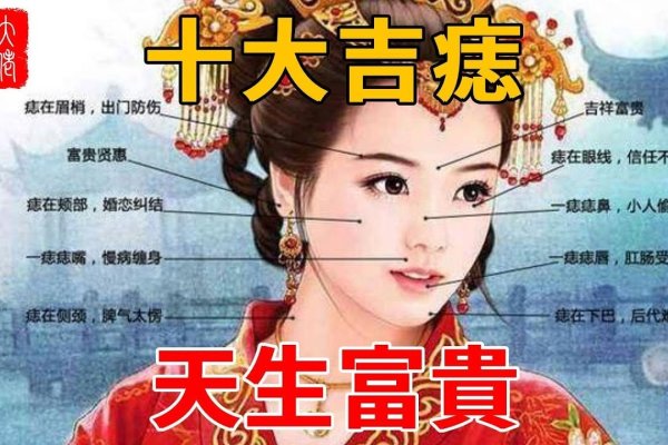 女人十大吉痣，右颧骨、鼻翼等-方知甜