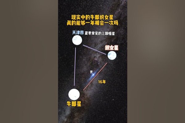 牛郎星属于天鹰座，织女星则位于天琴座。-方知甜