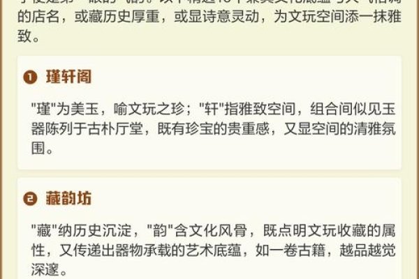 文玩雅趣，匠心传承的店铺名字-方知甜