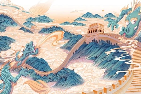 万里长城代表生肖龙，守护国家显威严-方知甜