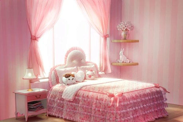 粉红卧室，卧室的梦幻色彩，美梦开启-方知甜
