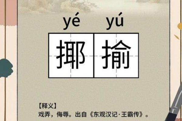 揶揄的拼音是什么？-方知甜