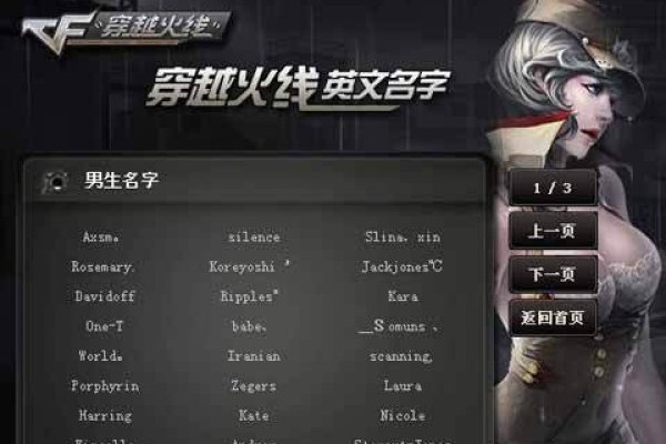 CF名字灵感，15个独特英文昵称推荐-方知甜