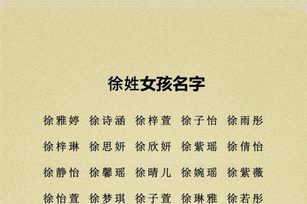 徐姓女孩优雅名字大全-方知甜