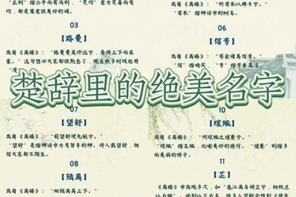 楚辞起名，古韵今风的命名艺术-方知甜