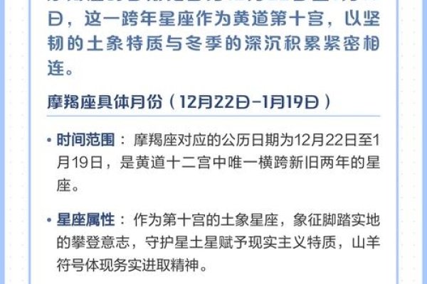 摩羯座的时间范围解析-方知甜