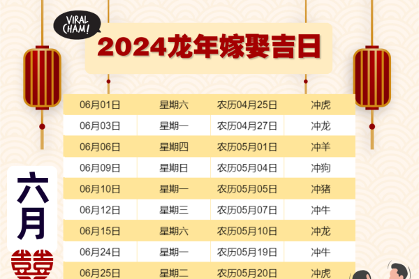 2024年老黄历查询吉日有，纳采、嫁娶，忌生肖相关；搬家宜择辰时入宅。-方知甜
