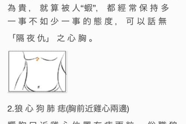 狼心狗肺痣图片及概述-方知甜