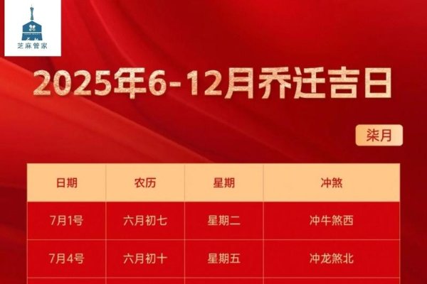 2021年7月搬家黄道吉日推荐-方知甜