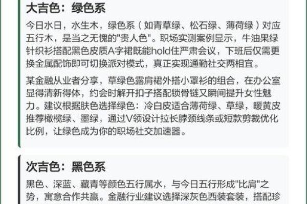 2021年7月7日五行穿衣指南,绿色、青色助你职场好运-方知甜