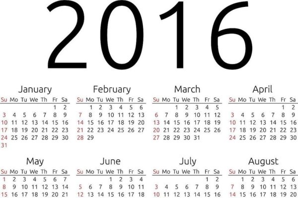 2016年日历，简单漂亮，含节假日安排-方知甜