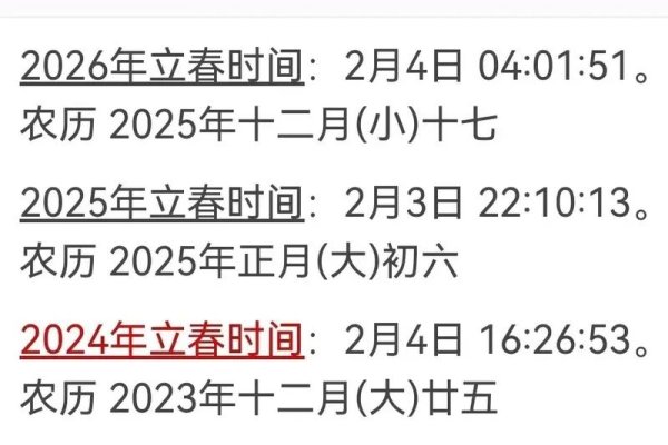 2024年立春时间，公历2月4日16:27-方知甜