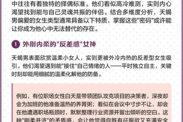 11月天蝎男偏爱的女性特质-方知甜