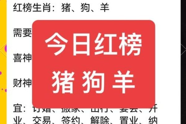 10月26日运势，红榜生肖、健康提醒及农历解析，助你把握今日机遇与挑战。-方知甜