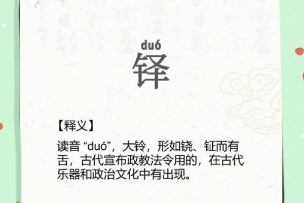 铎字读音及五笔输入，QCFH，轻松掌握！-方知甜