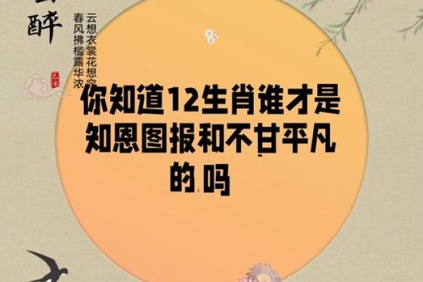 知恩图报，生肖的智慧密码，共绘人生华章-方知甜